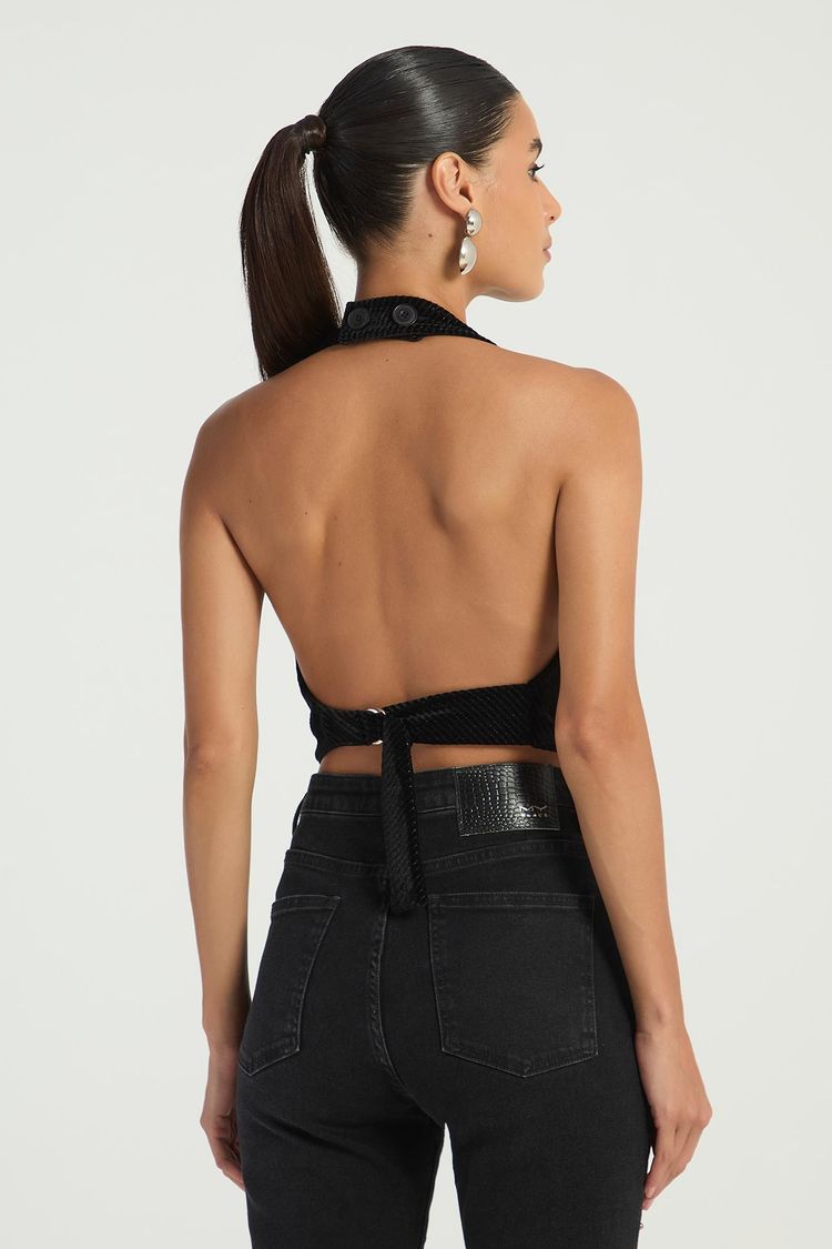 COLETE FRENTE ÚNICA - PRETO P - PRETO - 288769