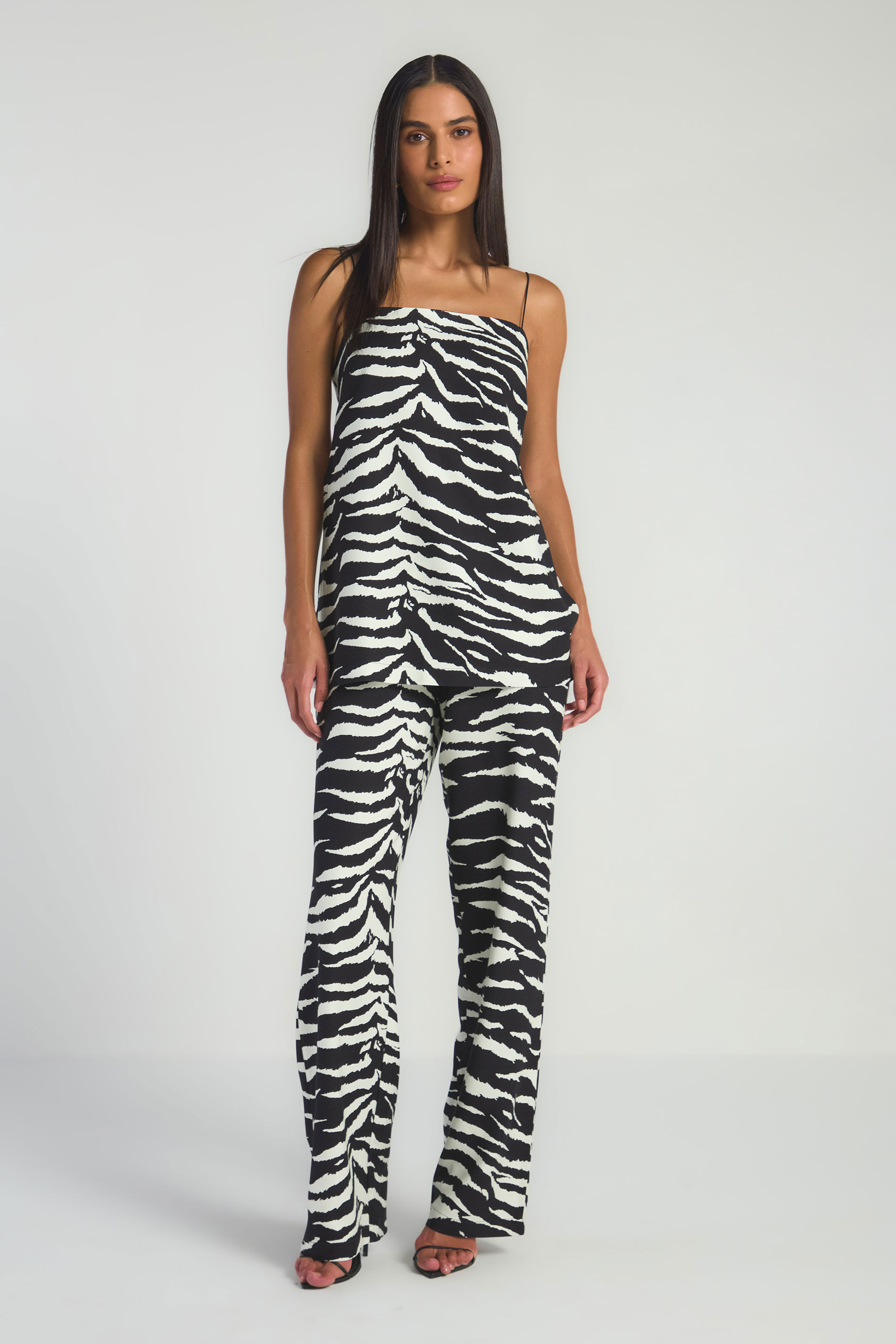 CAMISETA LONGA ESTAMPA ZEBRADA - EST ZEBRADA P - EST ZEBRADA - 292594