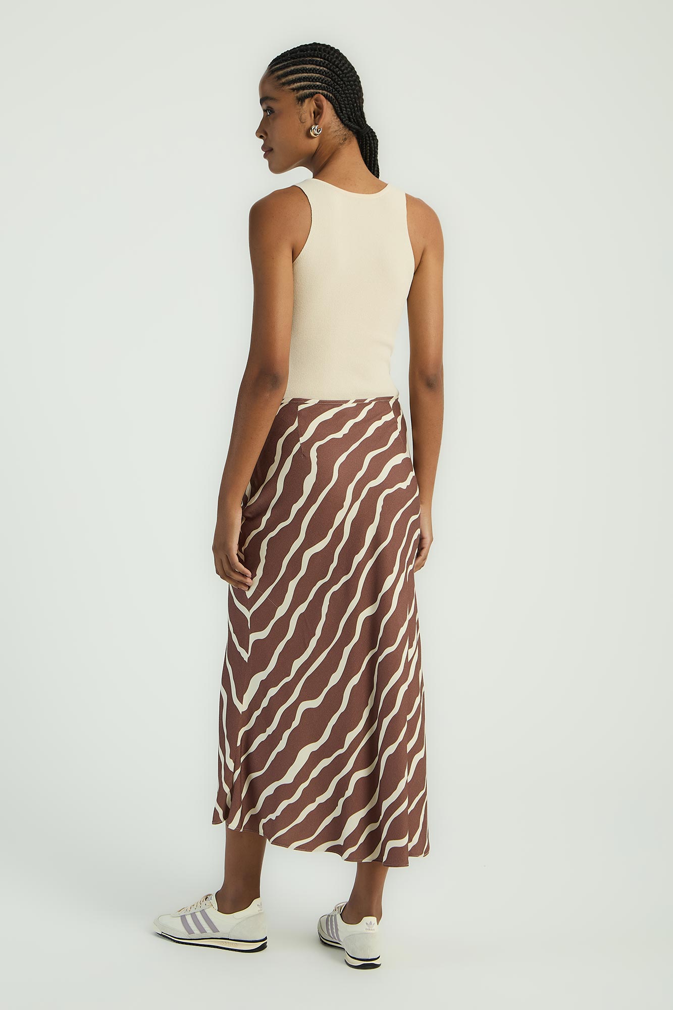 SAIA MIDI - ESTAMPA ANIMAL STRIPE P - EST ANIMAL STRIPE - 293412