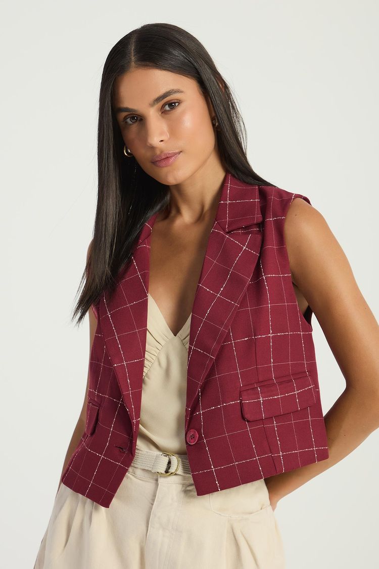 COLETE XADREZ - VERMELHO FORTE G - VERMELHO FORTE - 294541