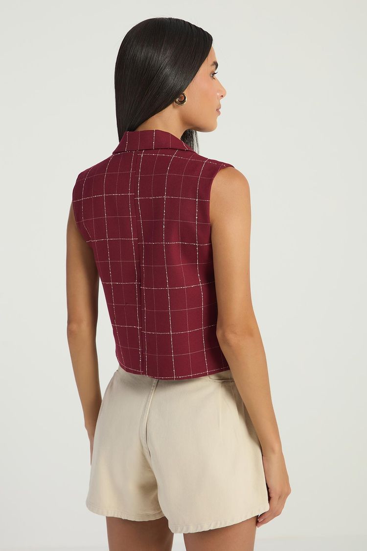 COLETE XADREZ - VERMELHO FORTE G - VERMELHO FORTE - 294542