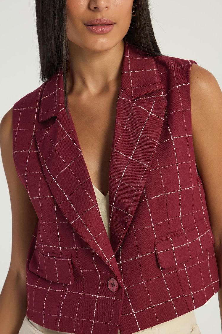 COLETE XADREZ - VERMELHO FORTE G - VERMELHO FORTE - 294544