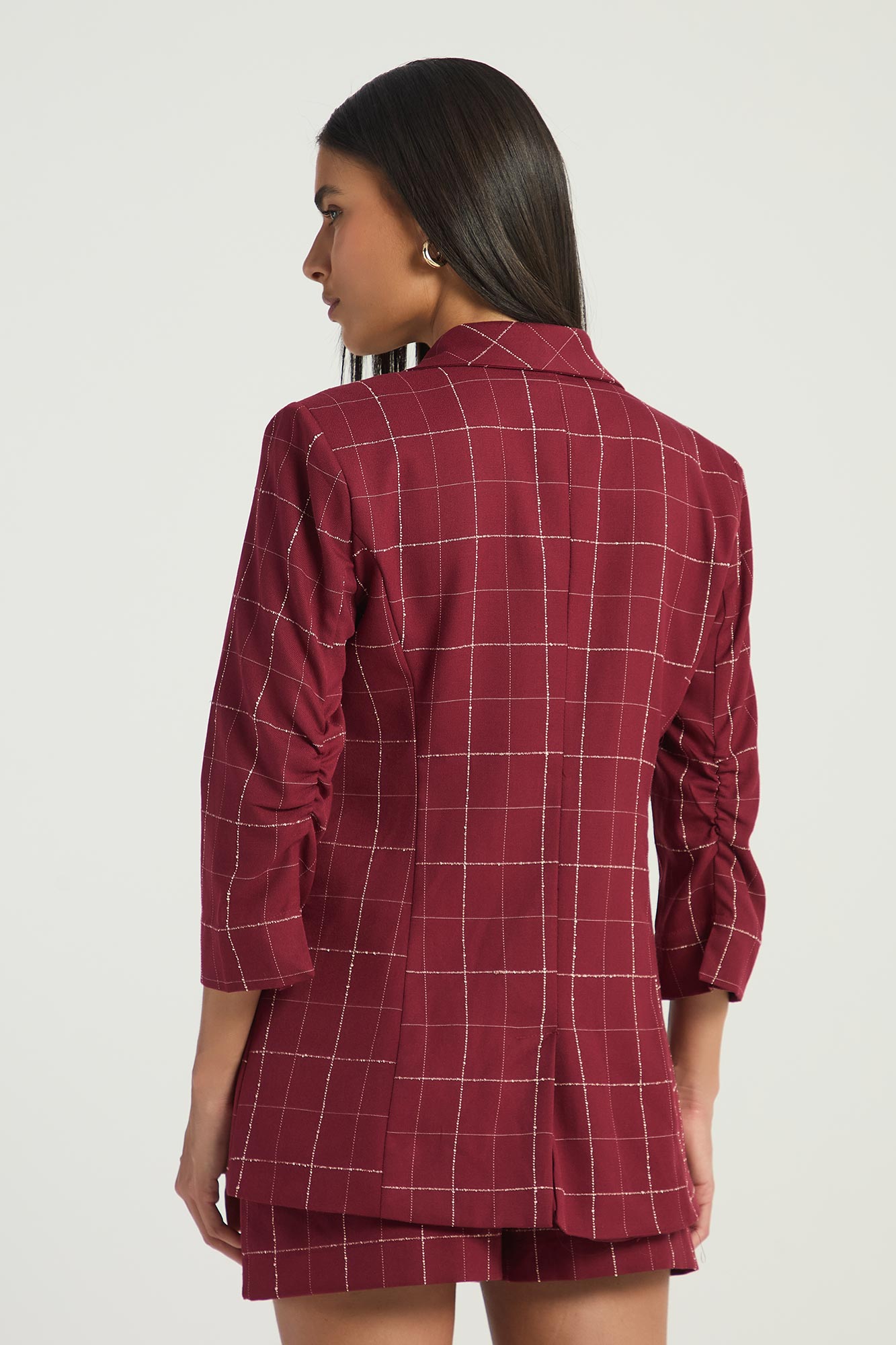 BLAZER OVERSIZED XADREZ-VERMELHO FORTE G - VERMELHO FORTE - 294594