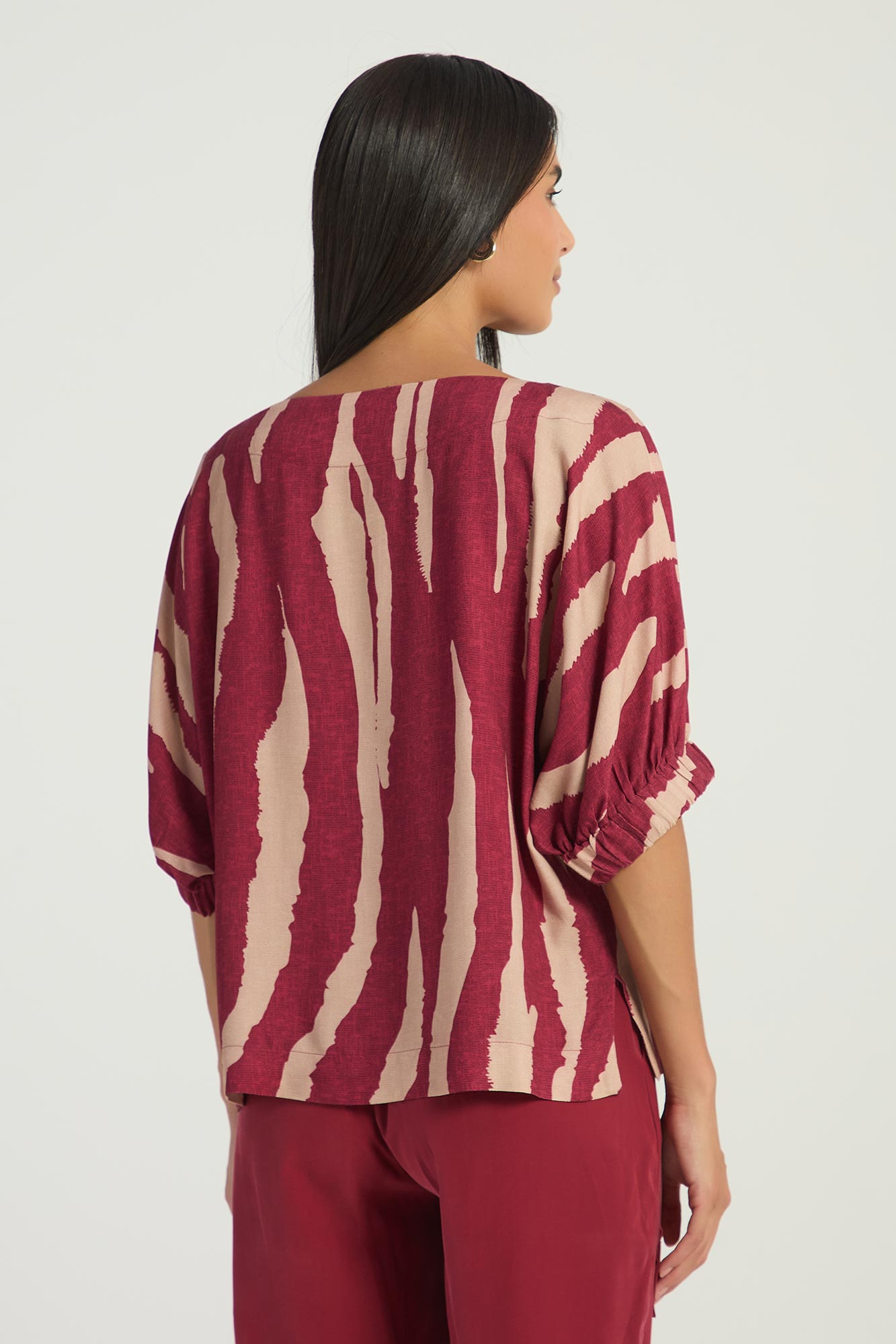 BLUSA AMPLA - ESTAMPA SAVANA GG - EST SAVANA - 294817