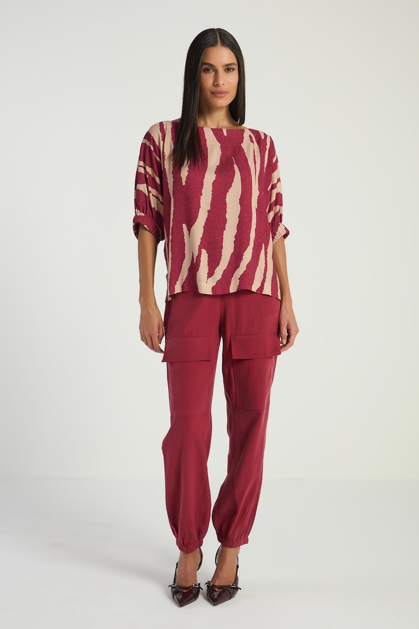 BLUSA AMPLA - ESTAMPA SAVANA GG - EST SAVANA - 294818