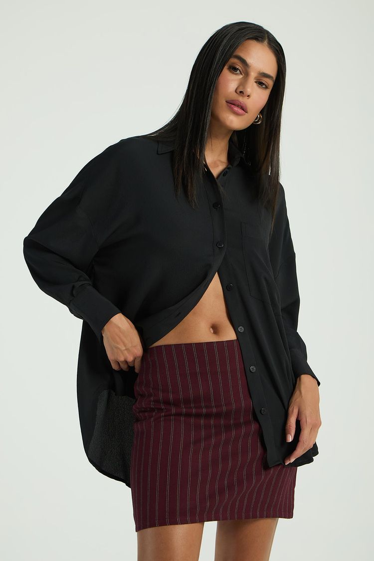 CAMISA OVERSIZED - PRETO G - PRETO - 296710