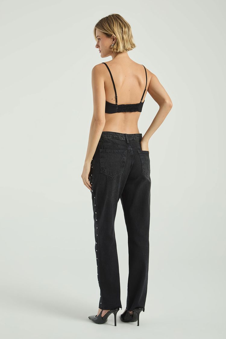 CALÇA BLACK JEANS BORDADA-BLACK JEANS 34 - BLACK JEANS - 298886