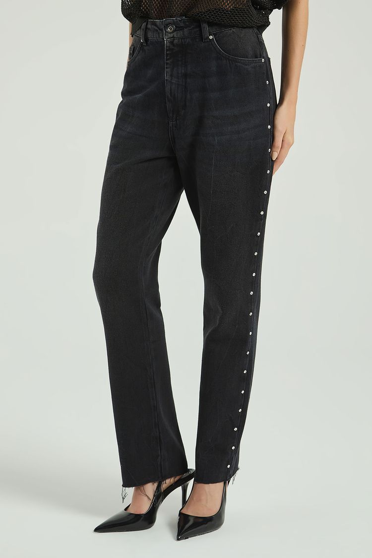 CALÇA BLACK JEANS BORDADA-BLACK JEANS 34 - BLACK JEANS - 298892