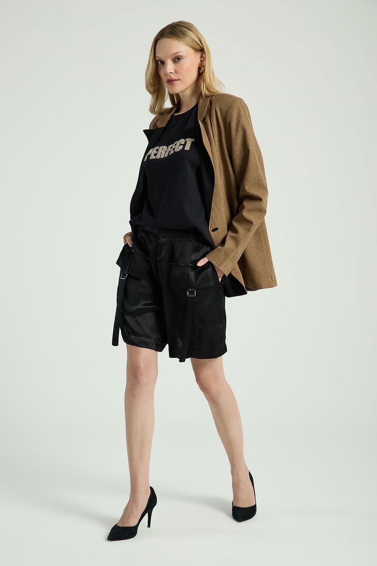 BLAZER OVERSIZED CONTRASTANTE-MARROM PP - MARROM - 299929