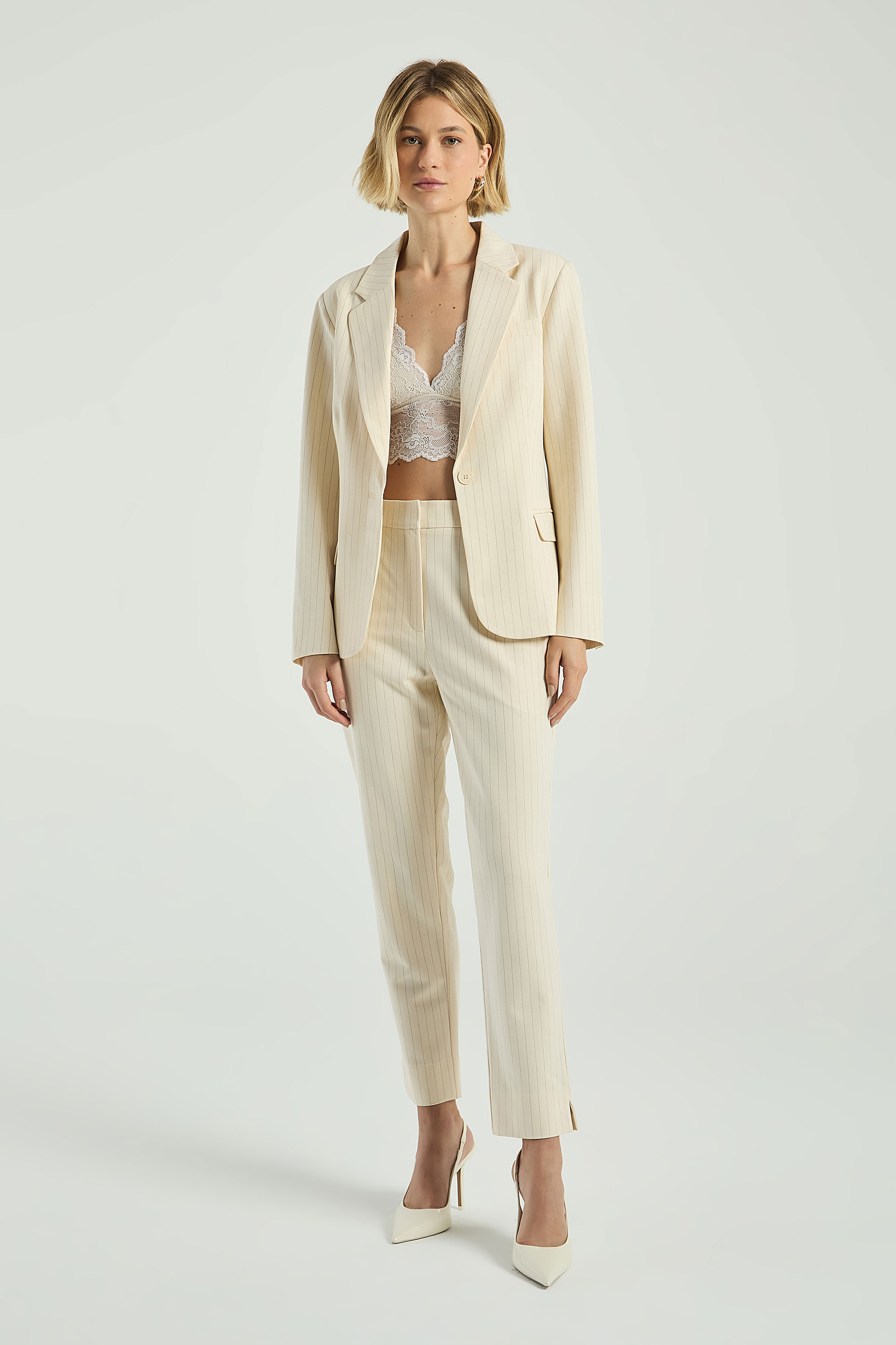 CALÇA LISTRAS LUREX-AVEIA GG - AVEIA - 300541