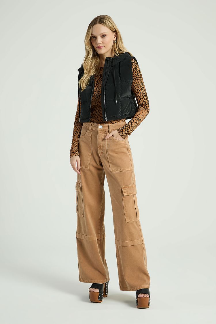 COLETE PUFFER-PRETO PP - PRETO - 301325