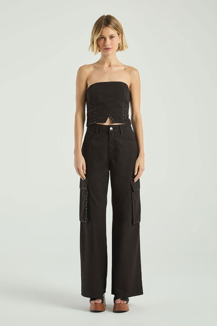 TOP TOMARA QUE CAIA EM SARJA COM TERMOCOLANTE - PRETO GG - PRETO - 302713