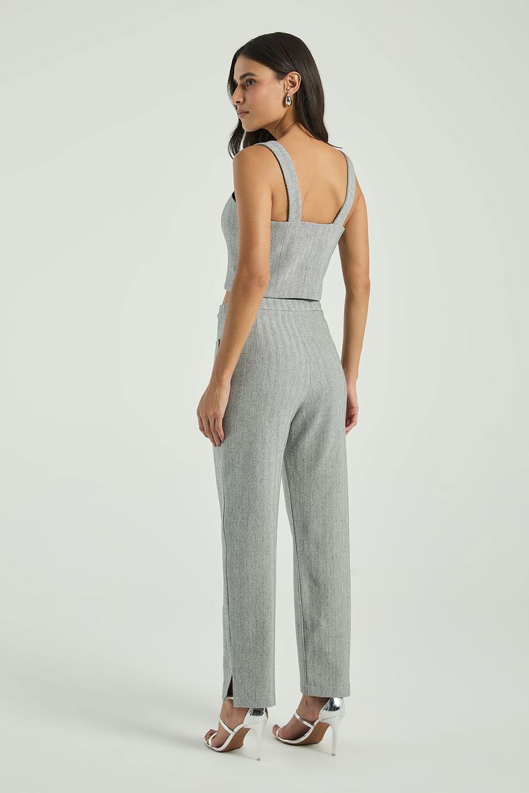 CALÇA BOLSO FRENTE-CINZA M - CINZA - 304382