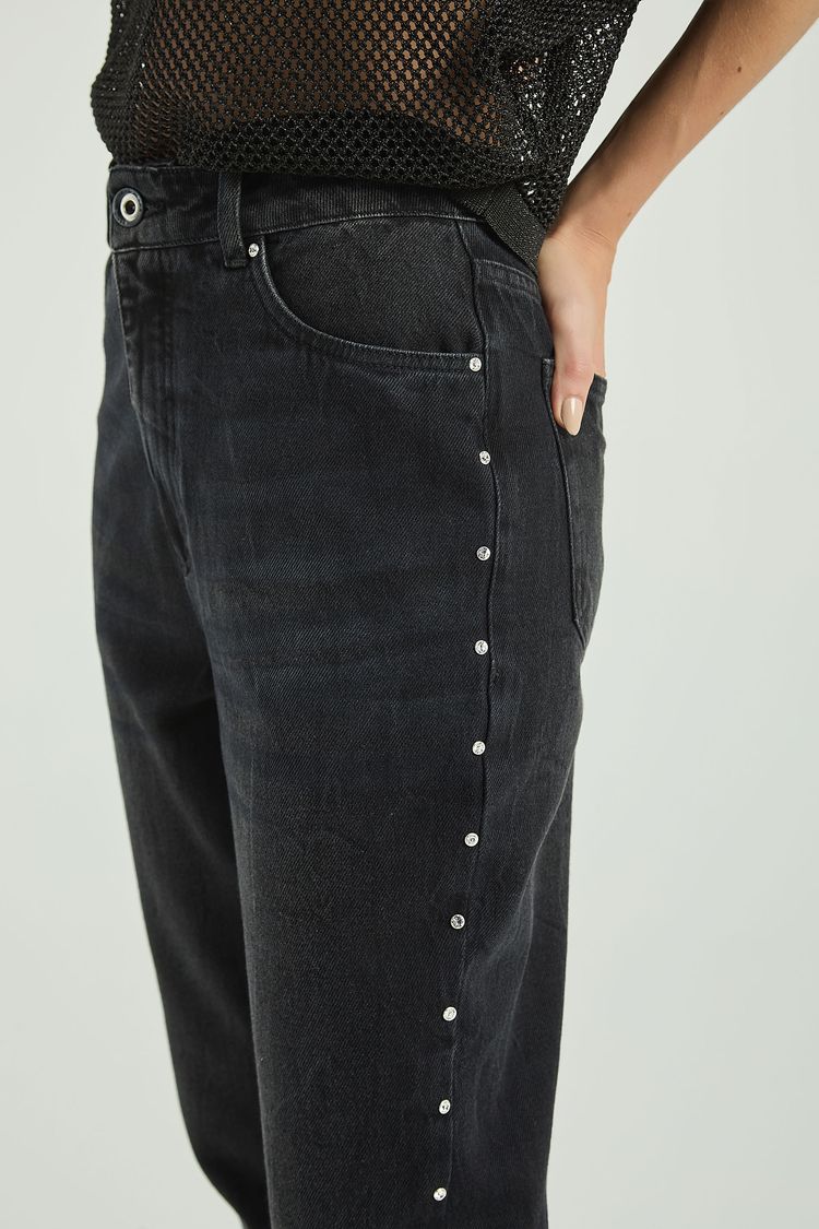 CALÇA BLACK JEANS BORDADA-BLACK JEANS 34 - BLACK JEANS - 304948