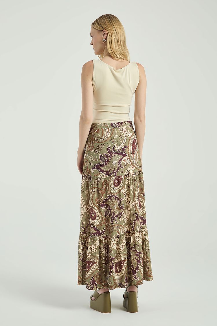 SAIA LONGA ESTAMPADA-EST MAXI CASHMERE G - EST MAXI CASHMERE - 305486