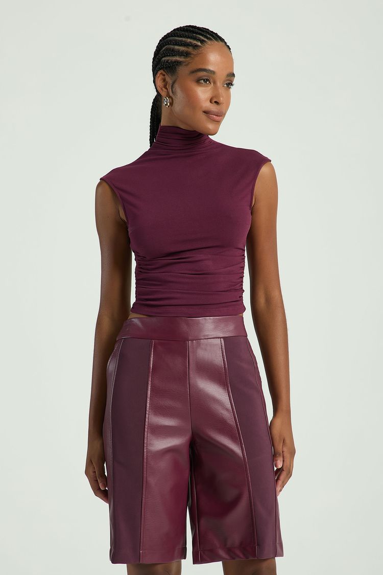 BLUSA GOLINHA ALTA-VINHO PP - VINHO - 306581
