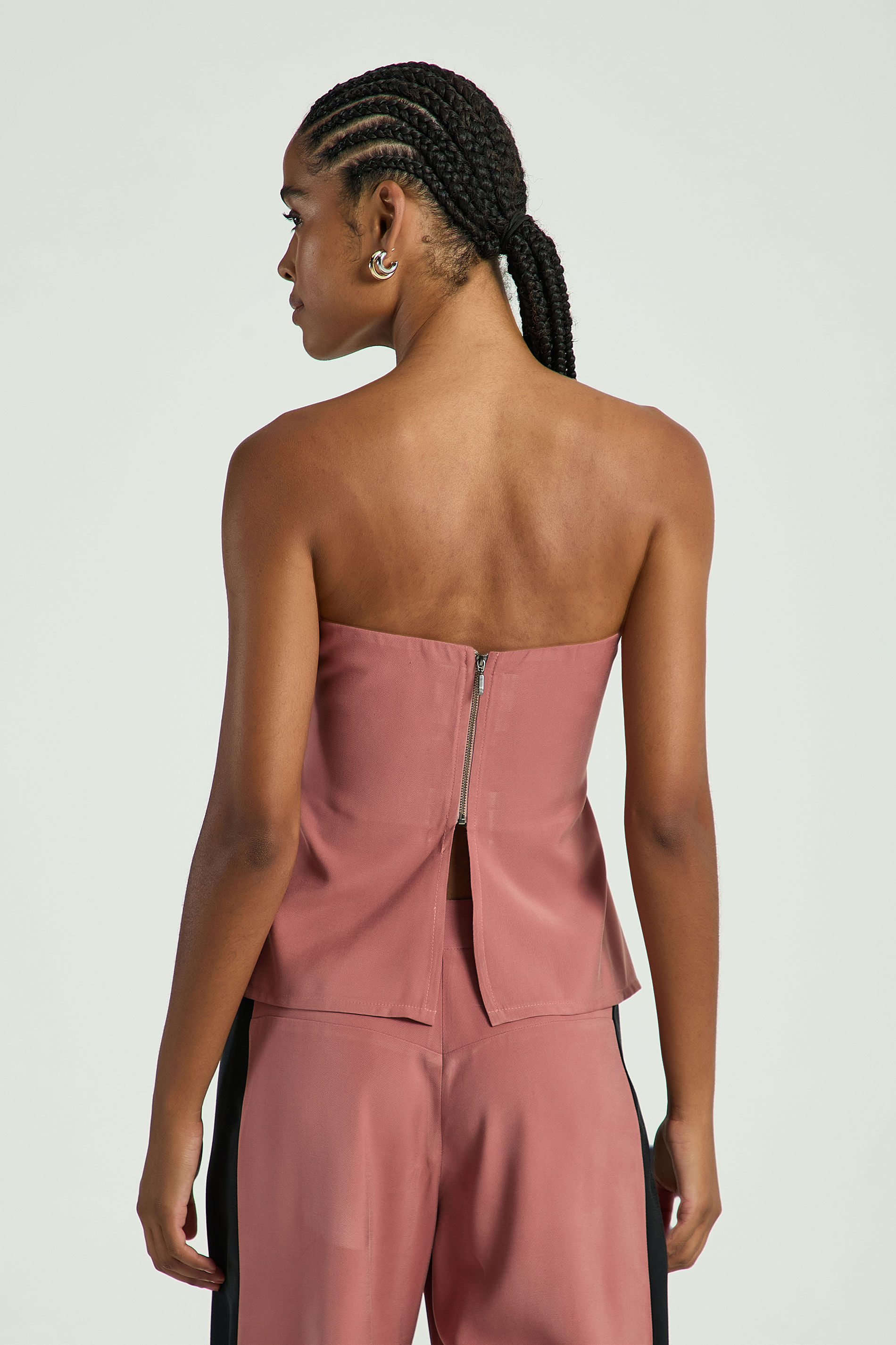 BLUSA TQC COM NÓ-ROSE PP - ROSE - 307066