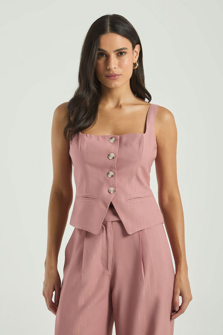 CORPETE 4 BOTÕES RISCA DE GIZ-ROSE M - ROSE - 307665
