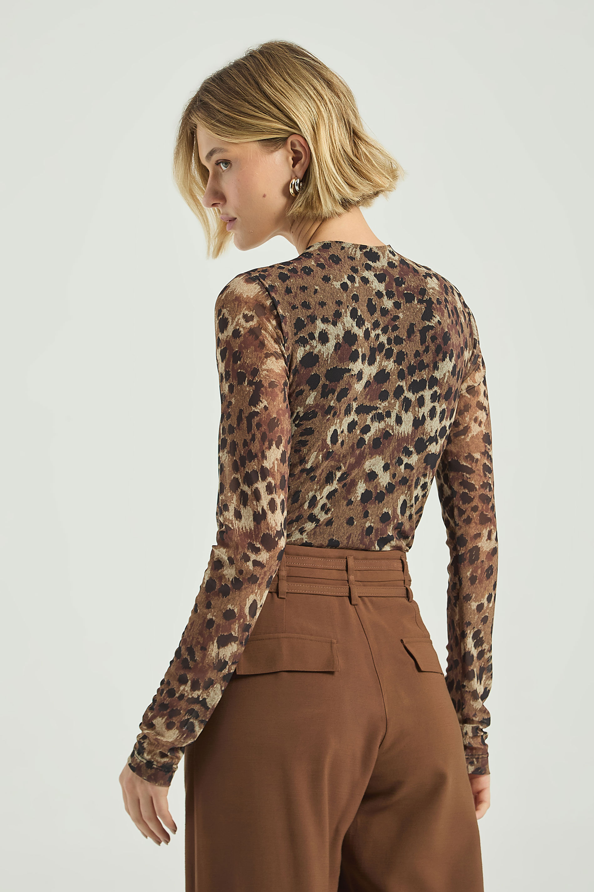 BODY ESTAMPADO EM TULE-EST ONCA PINTADA M - EST ONCA PINTADA - 307726