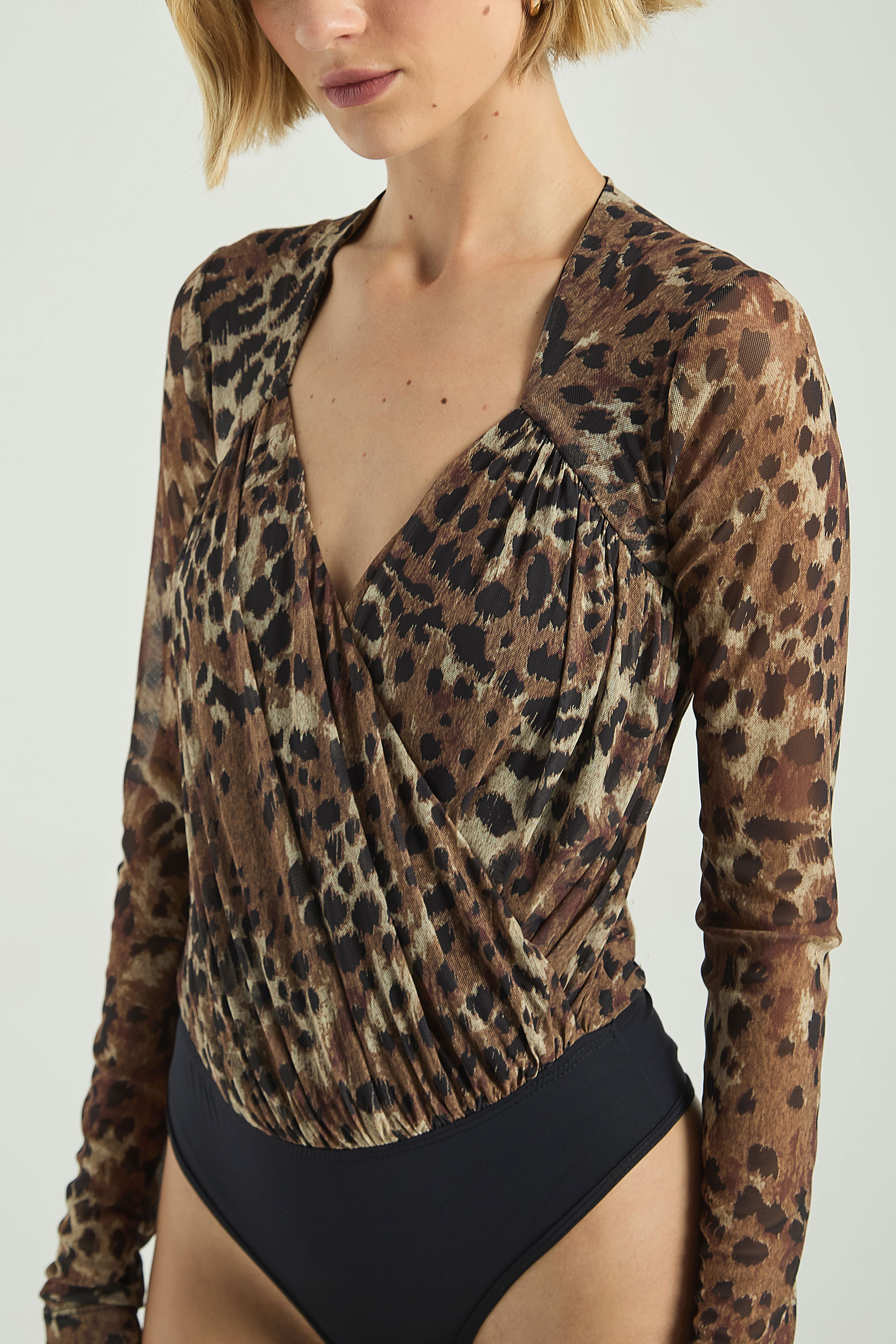 BODY ESTAMPADO EM TULE-EST ONCA PINTADA M - EST ONCA PINTADA - 307734