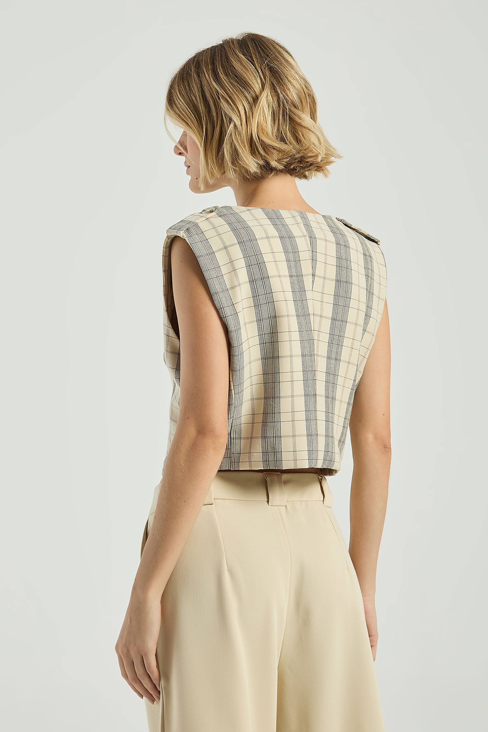 BLUSA ALETAS XADREZ-AVEIA G - AVEIA - 308189