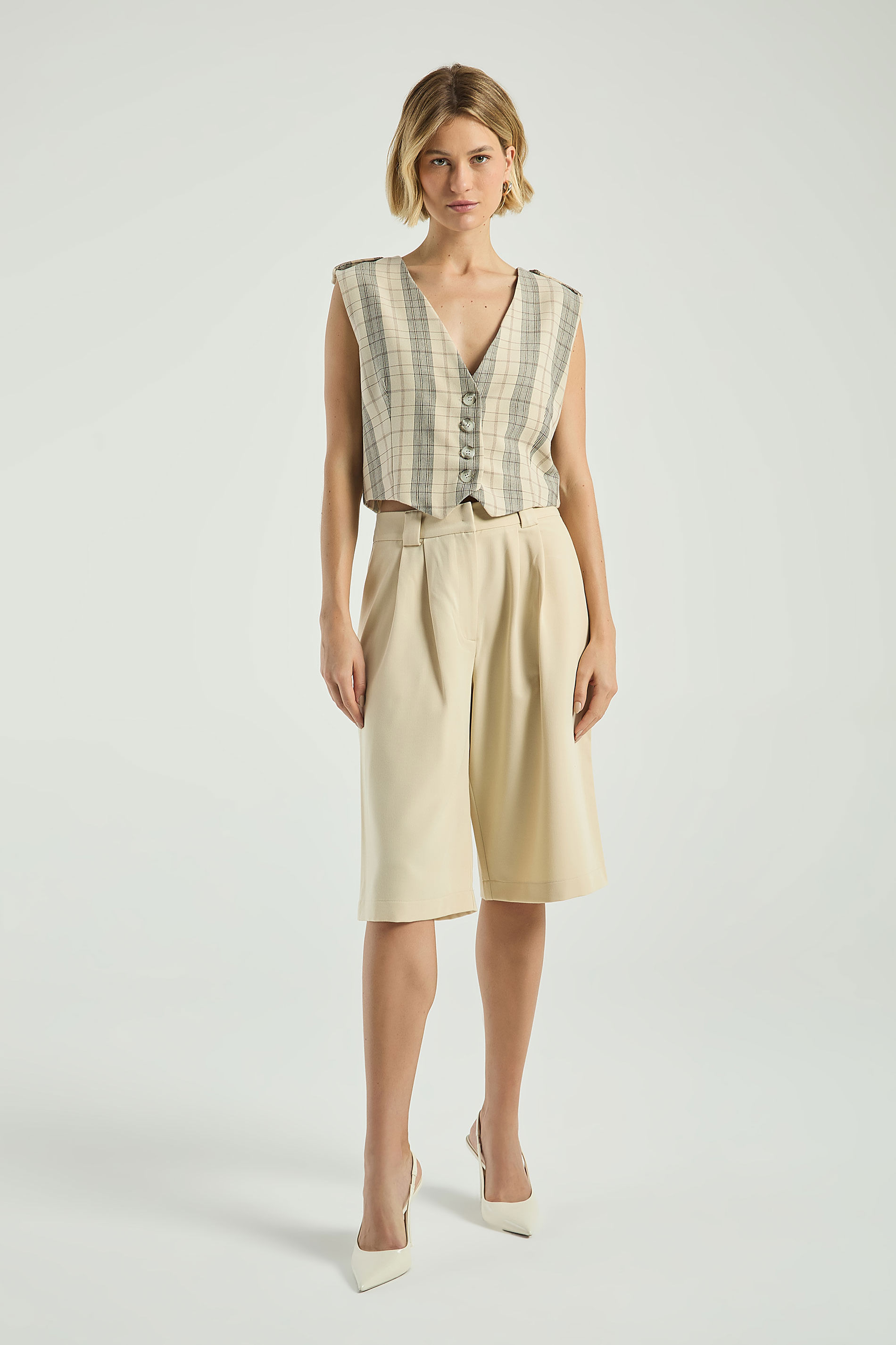 BLUSA ALETAS XADREZ-AVEIA G - AVEIA - 308193