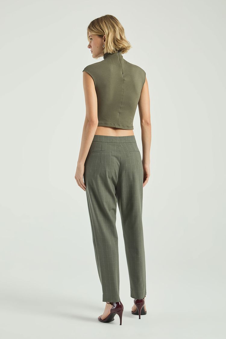 CALÇA XADREZ-VERDE ESCURO M - VERDE ESCURO - 308490