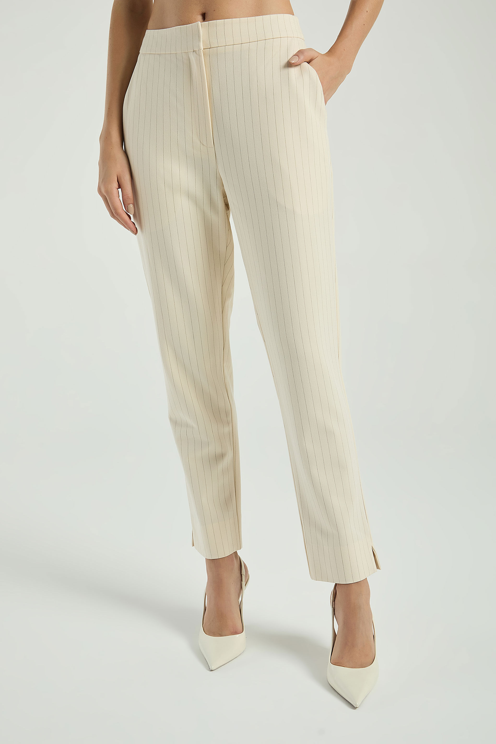 CALÇA LISTRAS LUREX-AVEIA GG - AVEIA - 308645