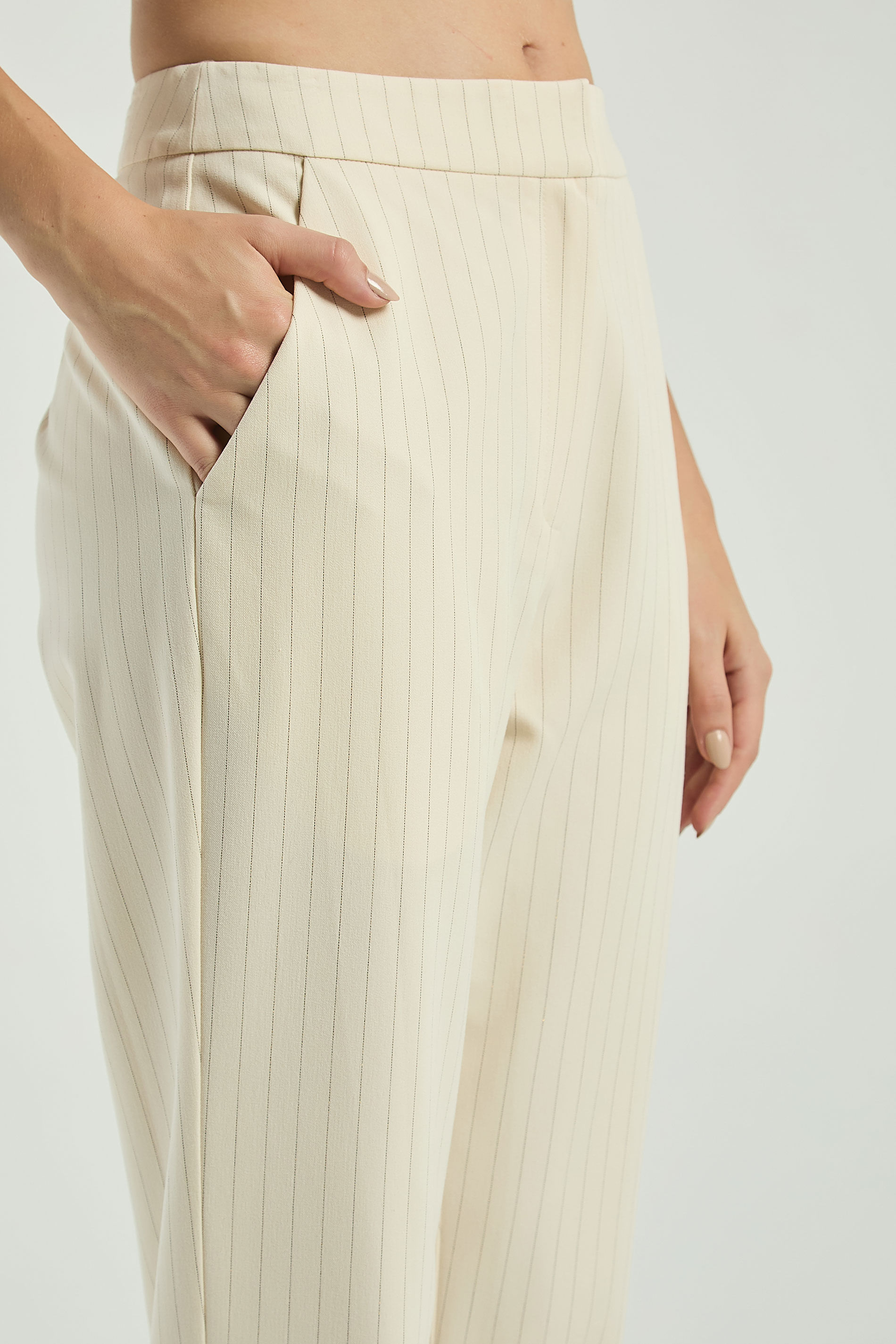 CALÇA LISTRAS LUREX-AVEIA GG - AVEIA - 308649