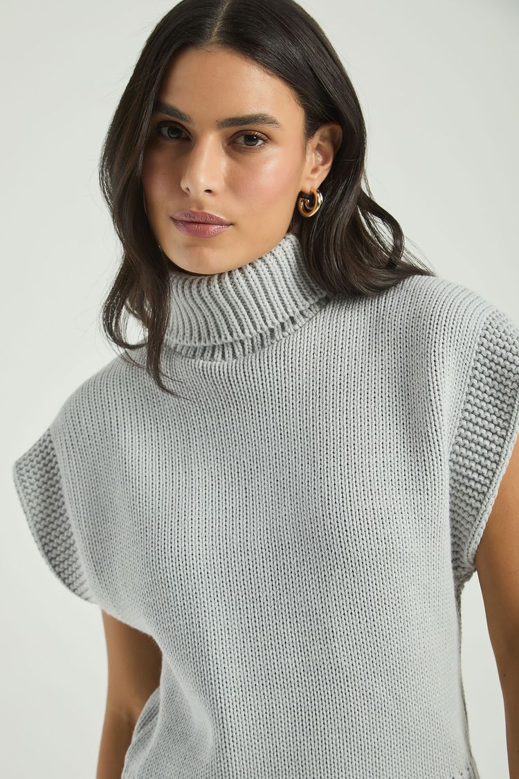 BLUSA TRICOT C/ GOLA-MOON M - MOON - 308663