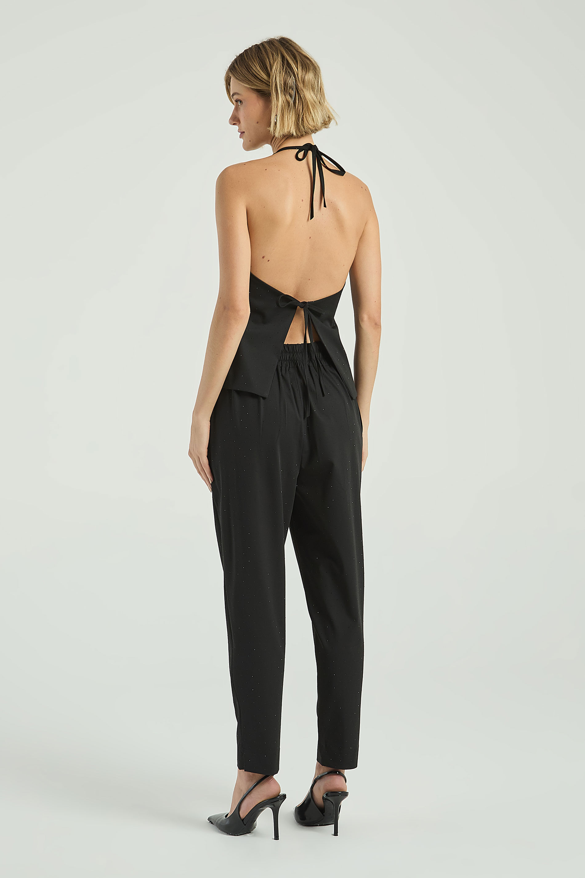 CALÇA COM TERMOCOLANTES - PRETO P - PRETO - 310549