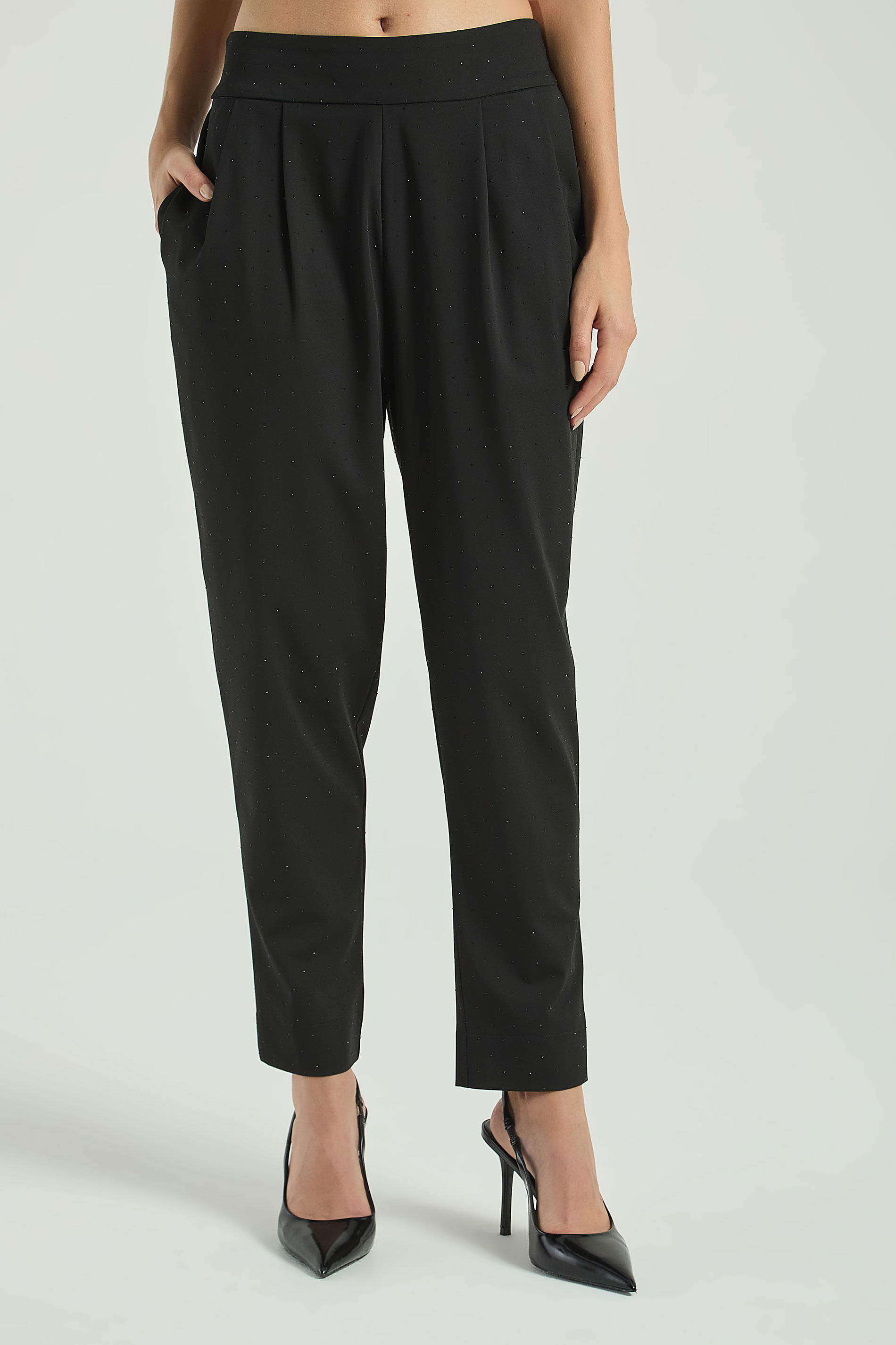 CALÇA COM TERMOCOLANTES - PRETO P - PRETO - 310550
