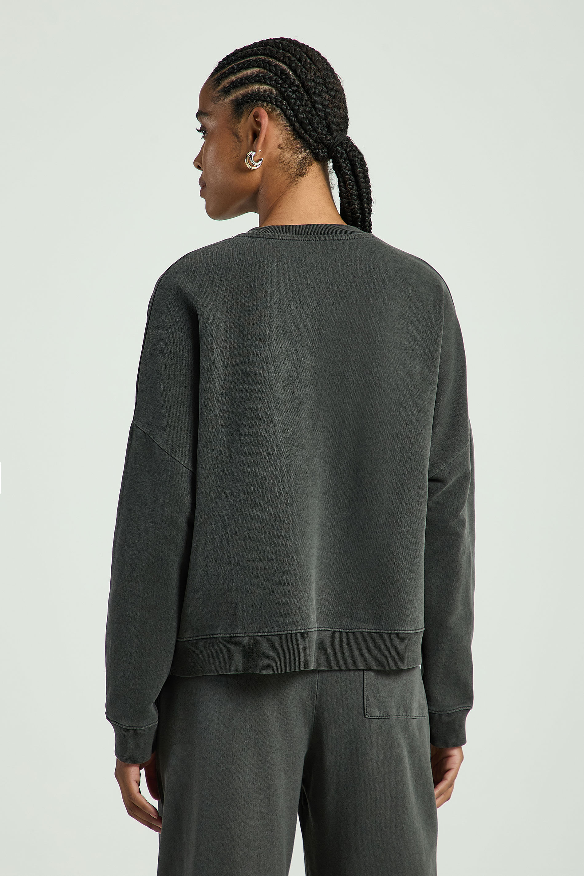 CASACO EM MOLETOM COM SILK E TERMOCOLANTE-PRETO P - PRETO - 310665