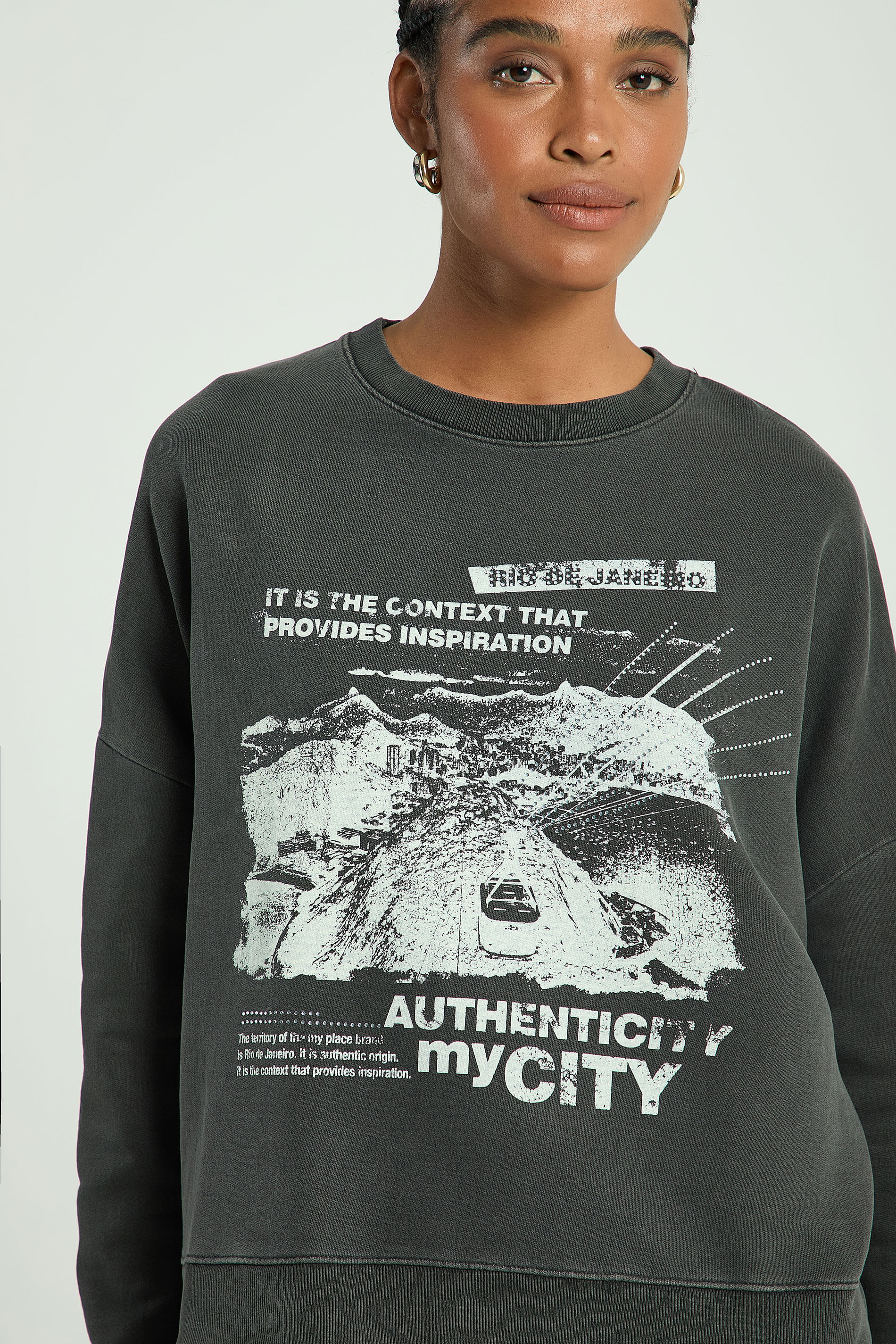 CASACO EM MOLETOM COM SILK E TERMOCOLANTE-PRETO P - PRETO - 310666