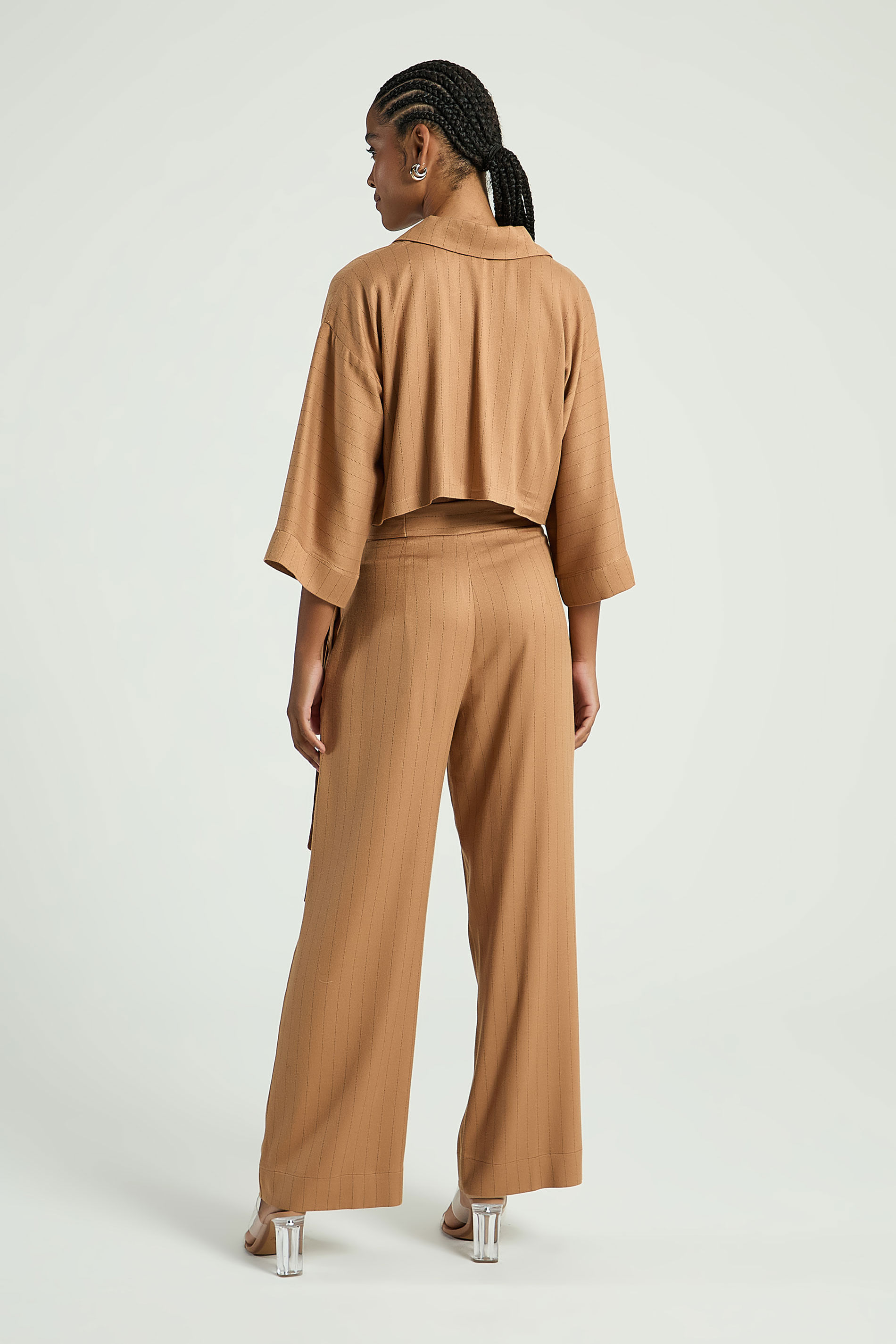 PANTALONA AMARRAÇÃO LATERAL-BEGE ESCURO / PRETO PP - BEGE ESCURO / PRETO - 312408