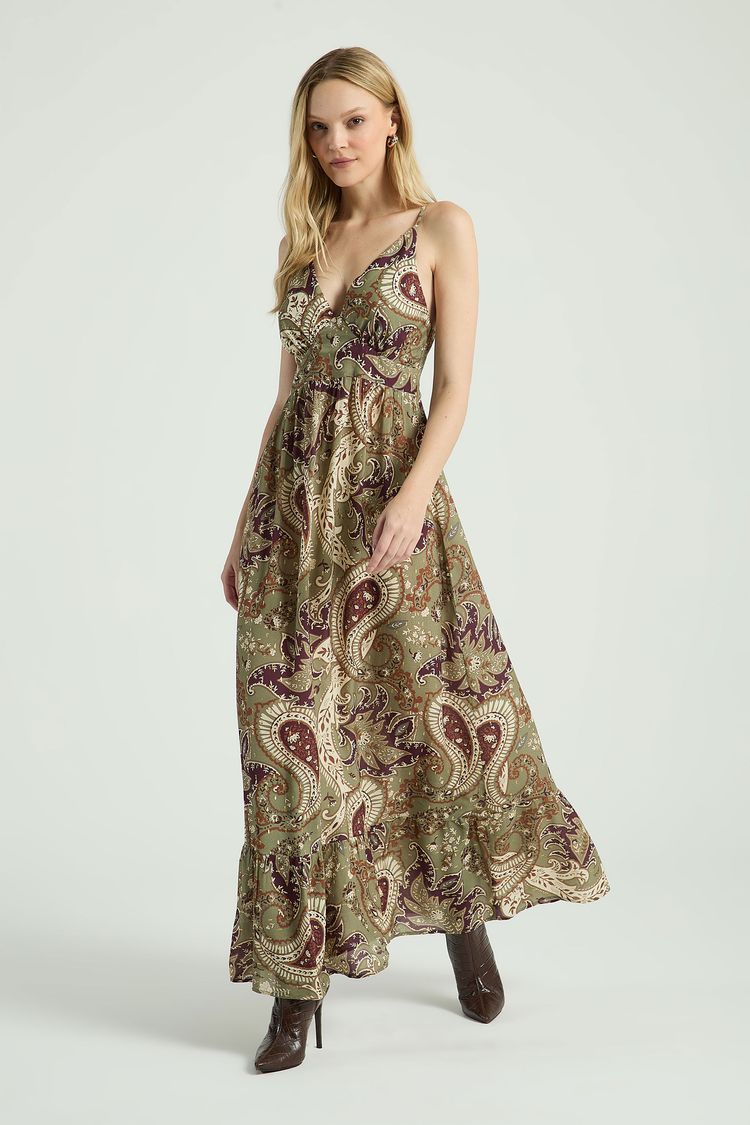 VESTIDO LONGO ESTAMPADO-EST MAXI CASHMERE M - EST MAXI CASHMERE - 313496