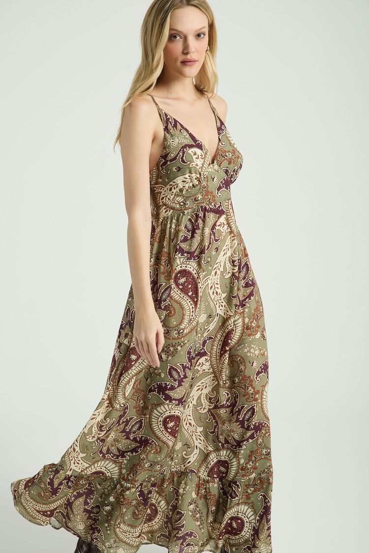 VESTIDO LONGO ESTAMPADO-EST MAXI CASHMERE M - EST MAXI CASHMERE - 313498