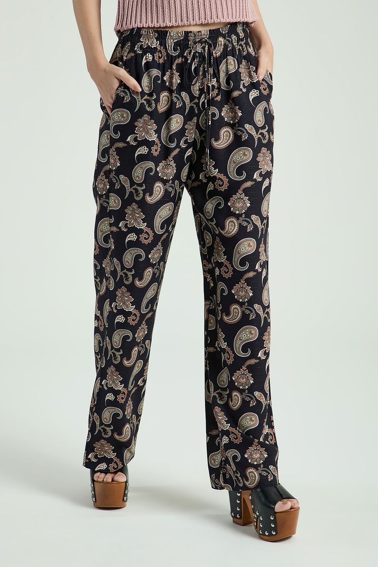 CALÇA ESTAMPADA COM BOLSOS LATERAIS-EST FLORAL PAISLEY P - EST FLORAL PAISLEY - 314291