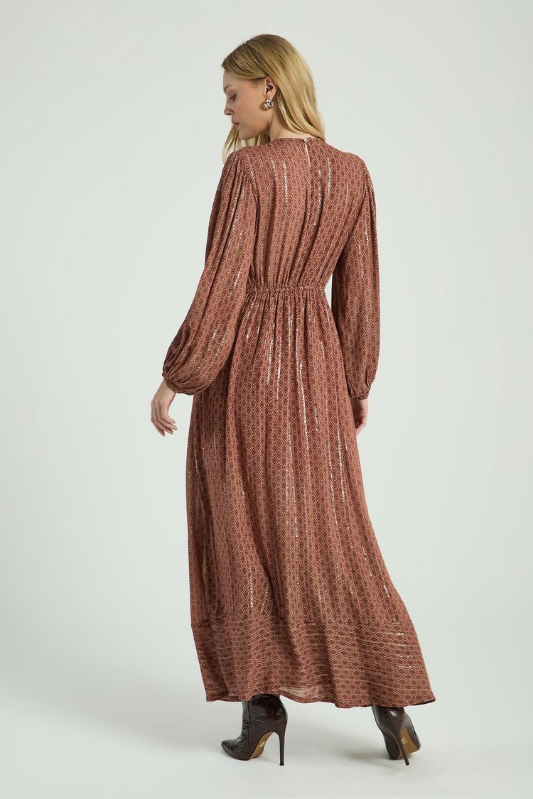 VESTIDO LONGO GGT BOHO-ROSE PP - ROSE - 314835