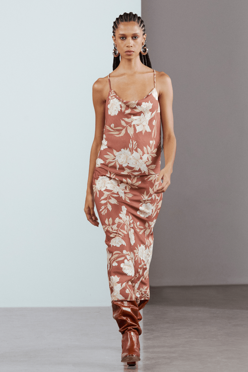 SAIA MIDI ESTAMPADA-EST JARDIM INVERNO GG - EST JARDIM INVERNO - 315591