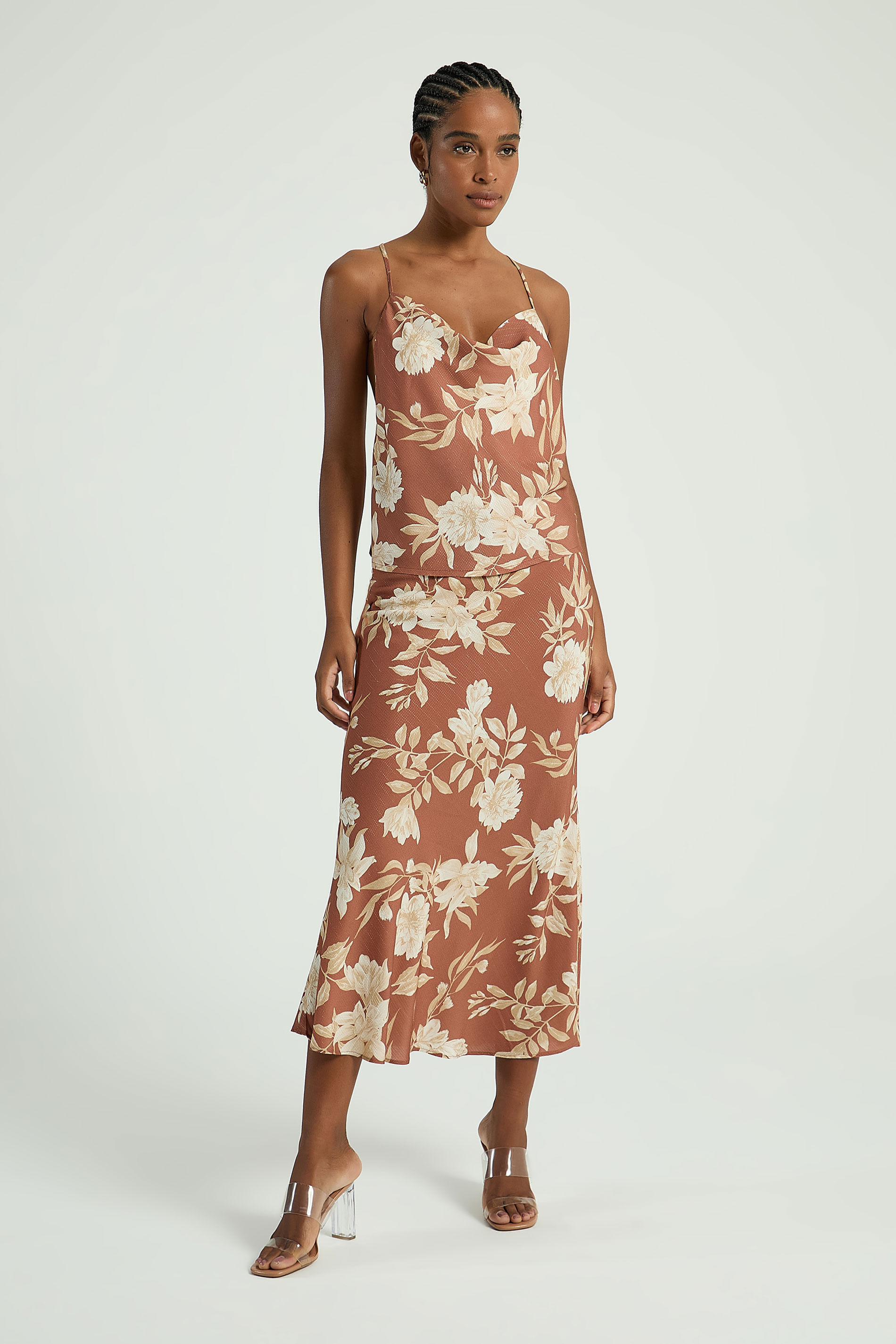 SAIA MIDI ESTAMPADA-EST JARDIM INVERNO GG - EST JARDIM INVERNO - 315592