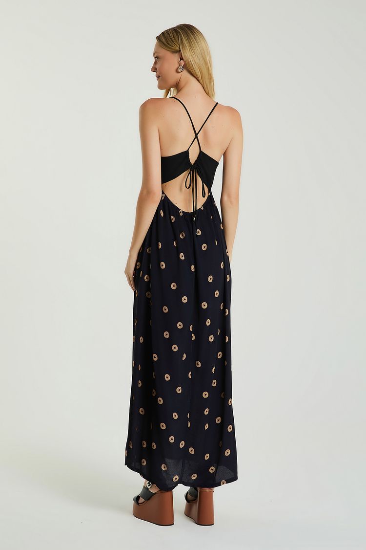 VESTIDO LONGO ESTAMPADO - EST POAS MAXI P - EST POAS MAXI - 318253