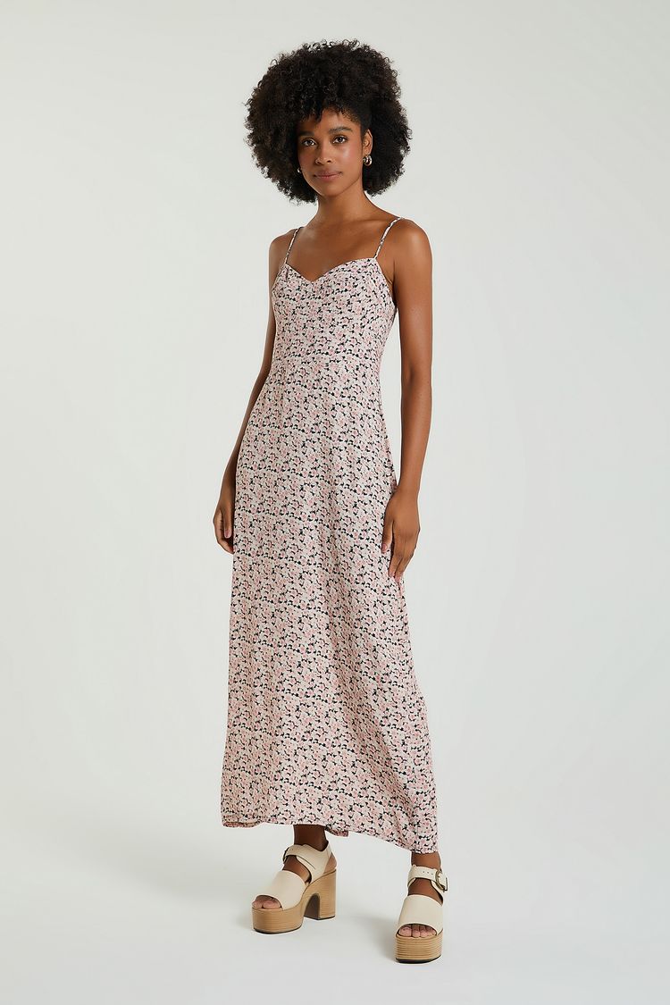 VESTIDO LONGO ESTAMPADO - EST FLORES DO CAMPO P - EST FLORES DO CAMPO - 319529