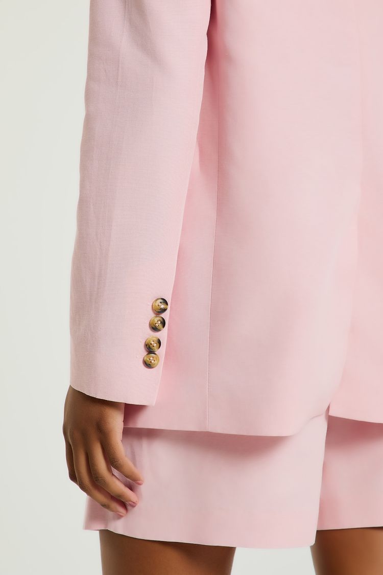 BLAZER OVER DETALHE 2 BOTÕES - BLUSH P - BLUSH - 328123