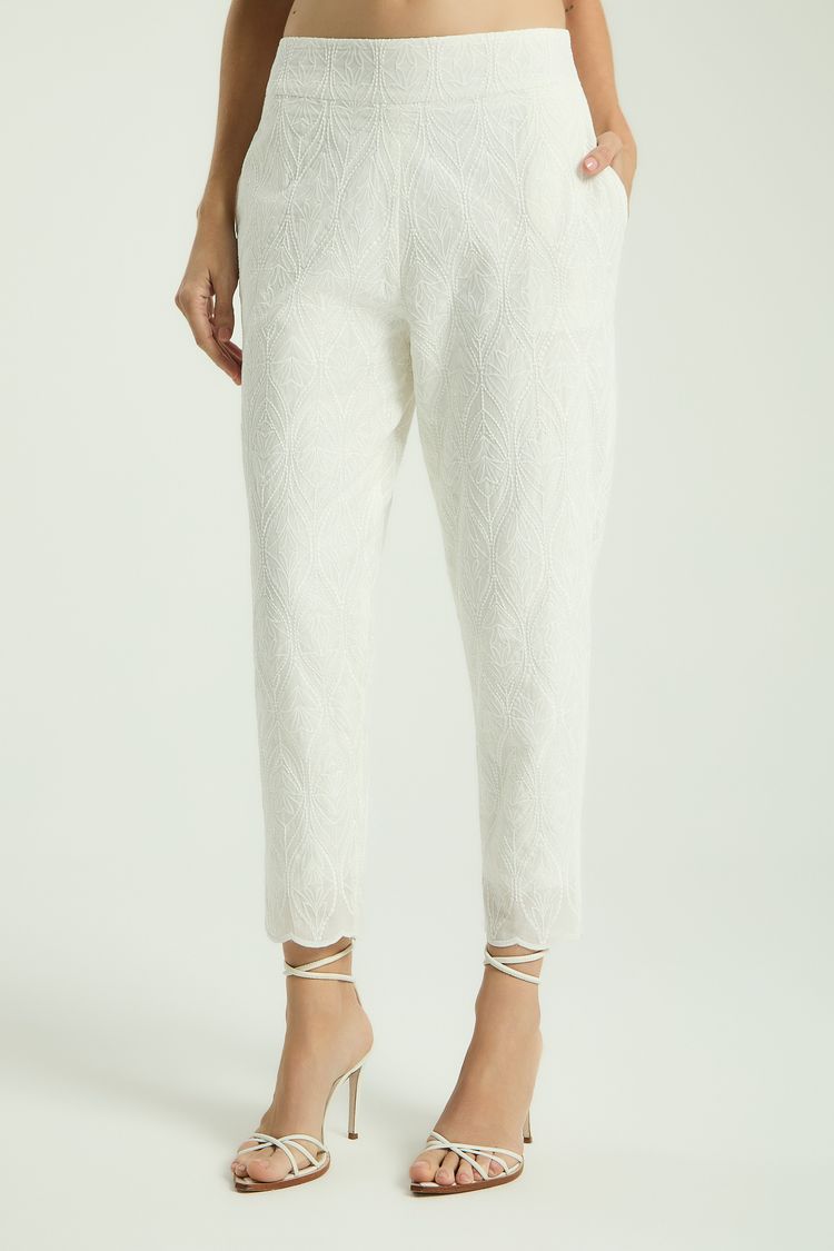 CALÇA CIGARRETE LAISE - BRANCO M - BRANCO - 342334