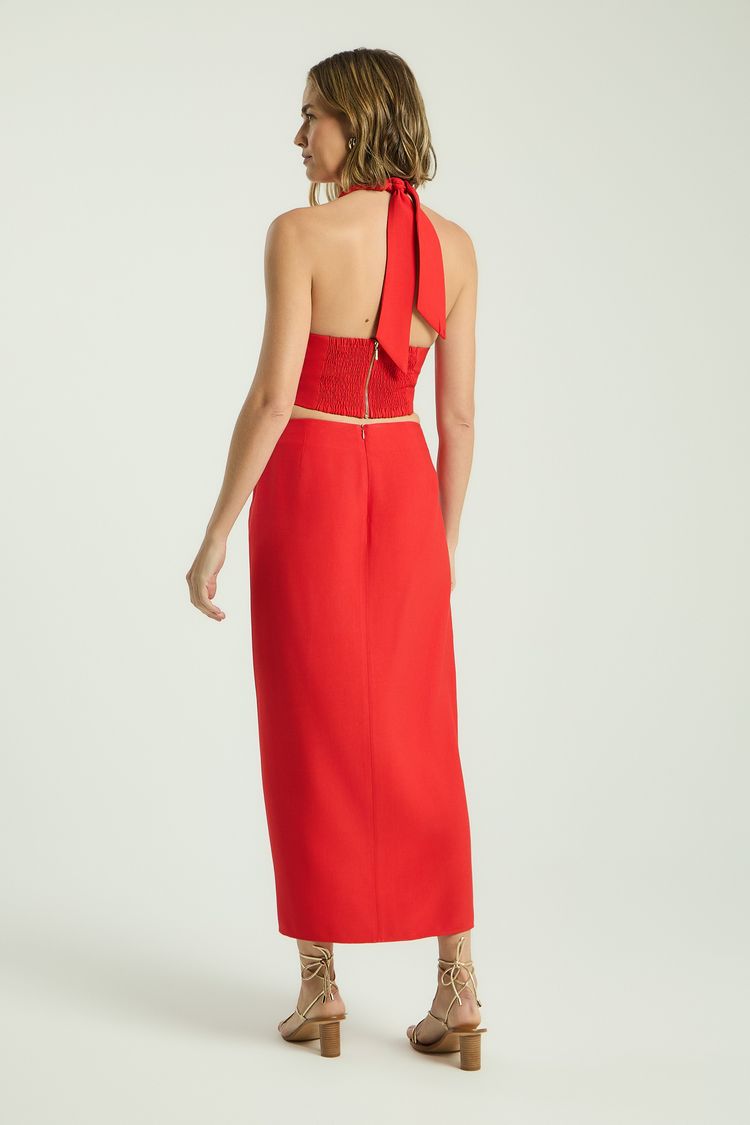 SAIA MIDI MOVIMENTO - TOMATE PP - TOMATE - 343613