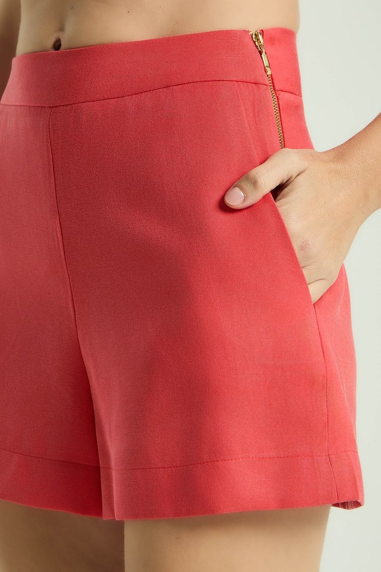 SHORT BÁSICO BOLSOS - TOMATE PP - TOMATE - 346220