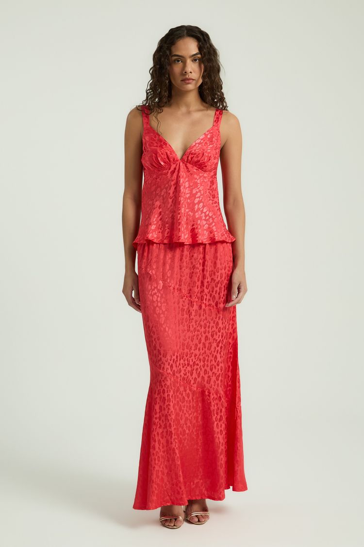 CAMISETA JACQUARD ONÇA - TOMATE G - TOMATE - 348947